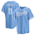 Kansas City Royals #11 Maikel Garcia Player Light Blue Tomch Home Game Stitched Jerseys