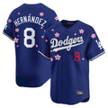 Los Angeles Dodgers #8 Enrique Hern¨¢ndez Player Royal Tomch Tokyo Series Vapor Premier Limited Stitched Jerseys