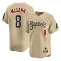 Arizona Diamondbacks #8 James McCann Player Tan Tomch City Connect Limited Home Game Stitched Jerseys