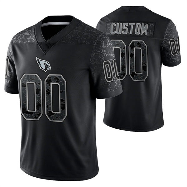 Custom A.Cardinals ACTIVE PLAYER Black Tomch Reflective Limited Stitched Jersey