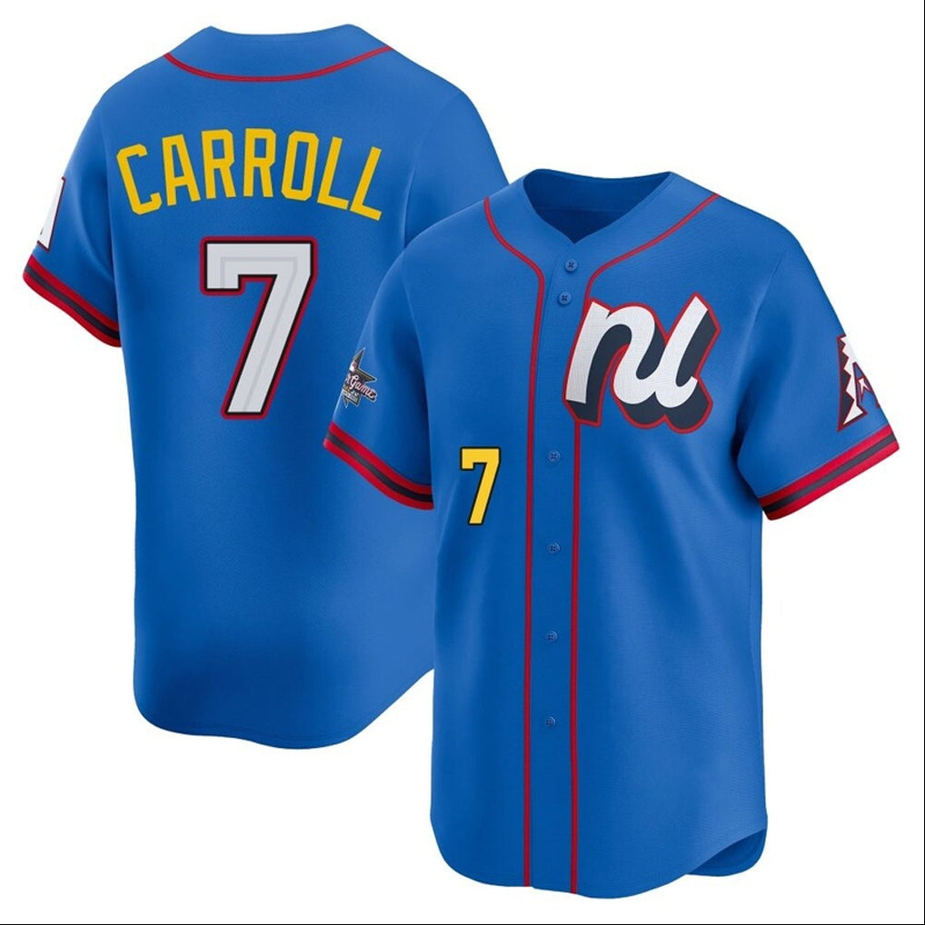 Arizona Diamondbacks #7 Corbin Carroll Player Blue Tomch National League All-Star Edition Limited Home Game Stitched Jerseys