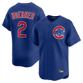 Chicago Cubs #2 Nico Hoerner Player Royal Tomch Limited Home Stitched Jerseys