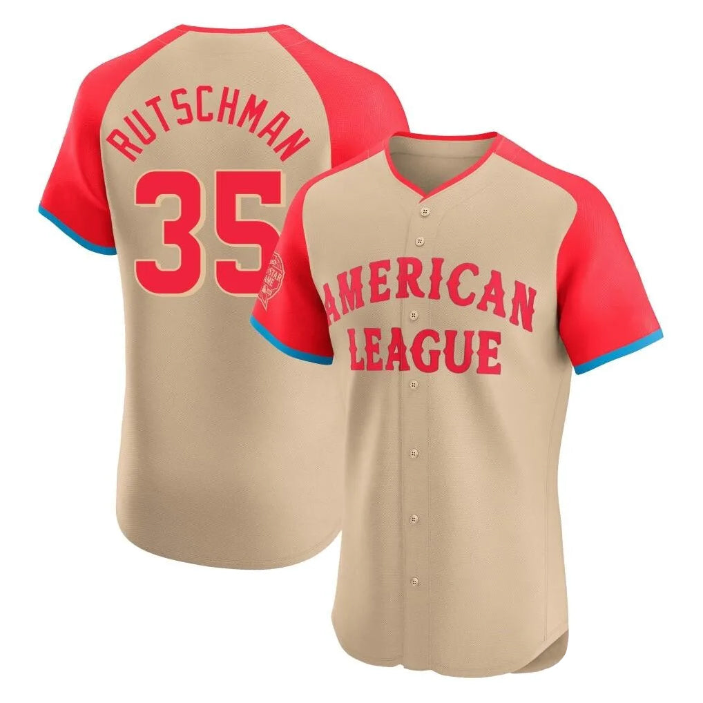 Baltimore Orioles #35 Adley Rutschman Player Cream Tomch American League All-Star Limited Elite Home Game Stitched Jerseys