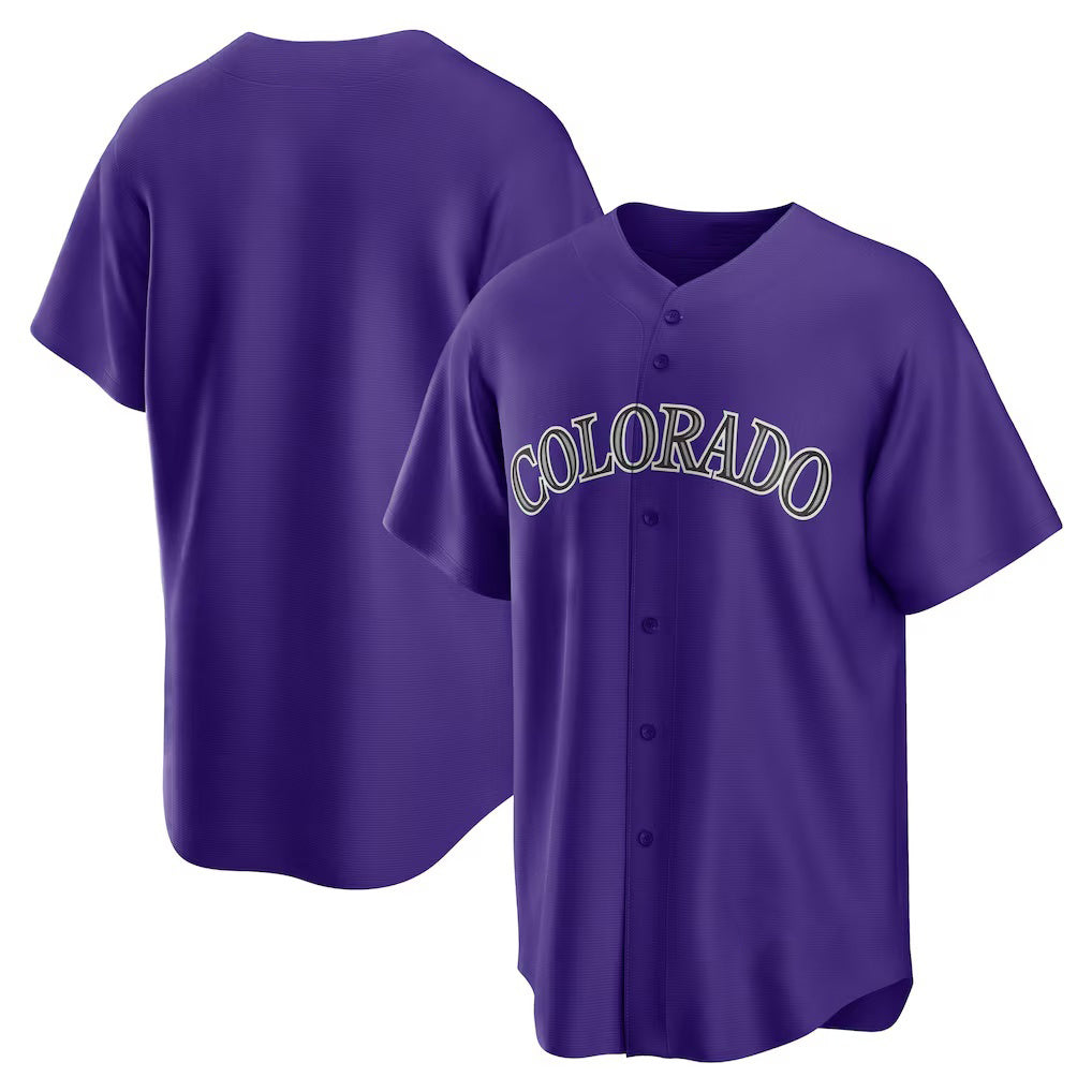 Colorado Rockies Purple Tomch Alternate Replica Team Jersey