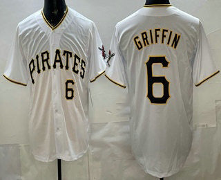 Pittsburgh Pirates #6 Konnor Griffin White Tomch Limited Jersey