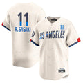 Los Angeles Dodgers #11 Roki Sasaki Player Cream Tomch City Connect Limited Home Stitched Jerseys