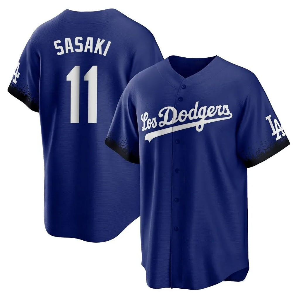 Los Angeles Dodgers #11 Roki Sasaki Player Royal Tomch City Connect Home Game Stitched Jerseys