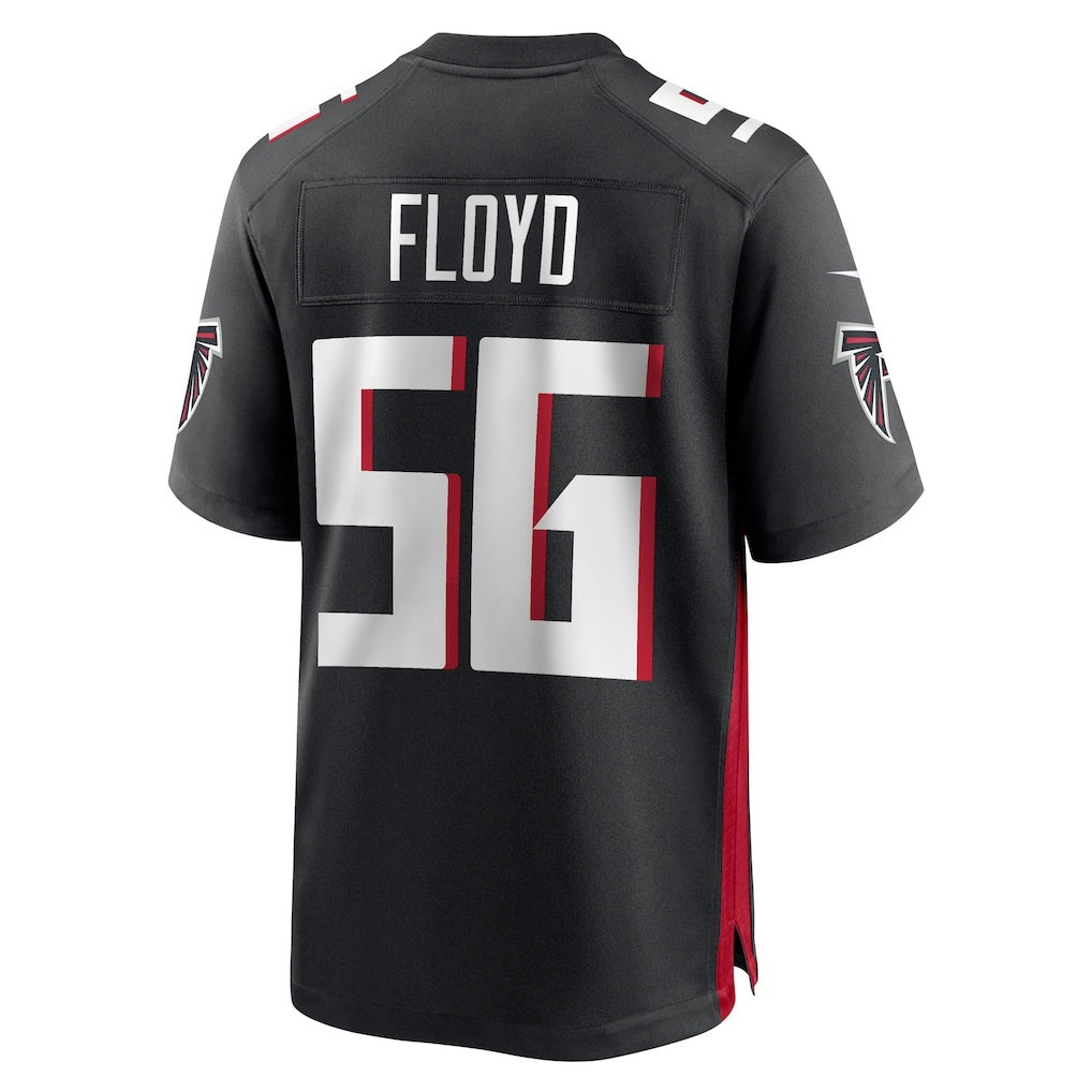 A.Falcons #56 Leonard Floyd Black Tomch Team Game Jersey
