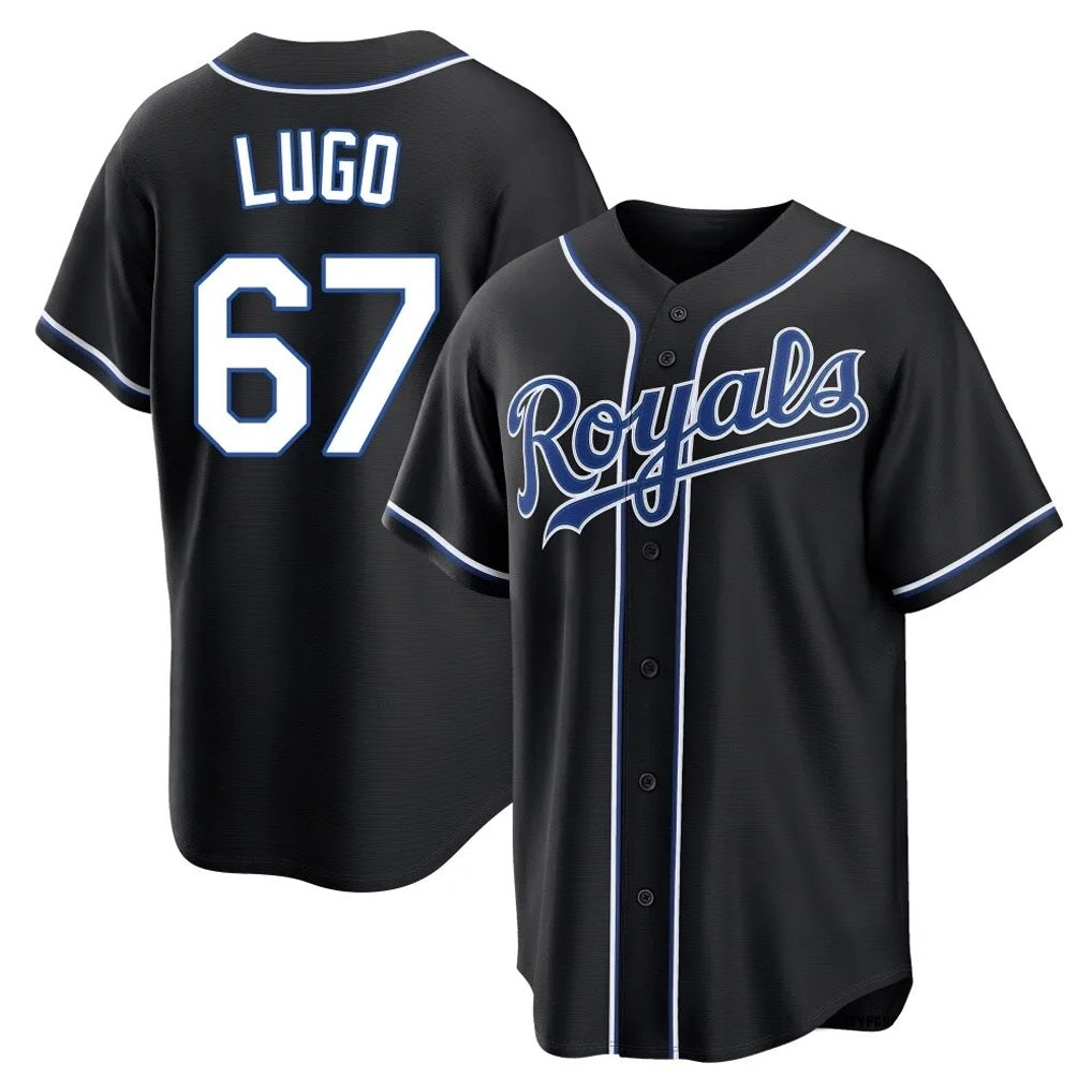 Kansas City Royals #67 Seth Lugo Player Black Tomch Carbon Fashion Home Game Stitched Jerseys