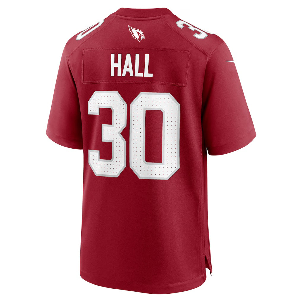 A.Cardinals #30 Darren Hall Cardinal Tomch Team Game Jersey
