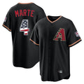 Arizona Diamondbacks #4 Ketel Marte Player Black Tomch USA 250 Fourth of July Game Home Stitched Jerseys