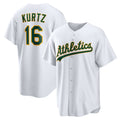 Oakland Athletics #16 Nick Kurtz White Tomch Home Replica Player Jersey