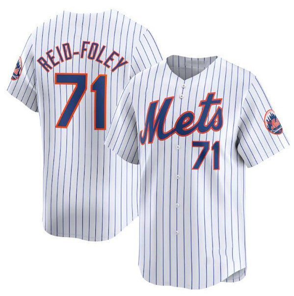 New York Mets #71 Sean Reid-Fole White Tomch 2024 Home Limited Stitched Jersey