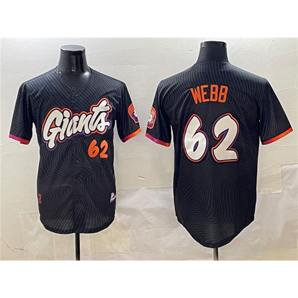 San Francisco Giants #62 Logan Webb Black Tomch Anthracite 2025 City Connect Limited Stitched Jersey
