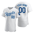 Custom Kansas City Royals White Tomch 2020 Stitched Flex Base Jersey