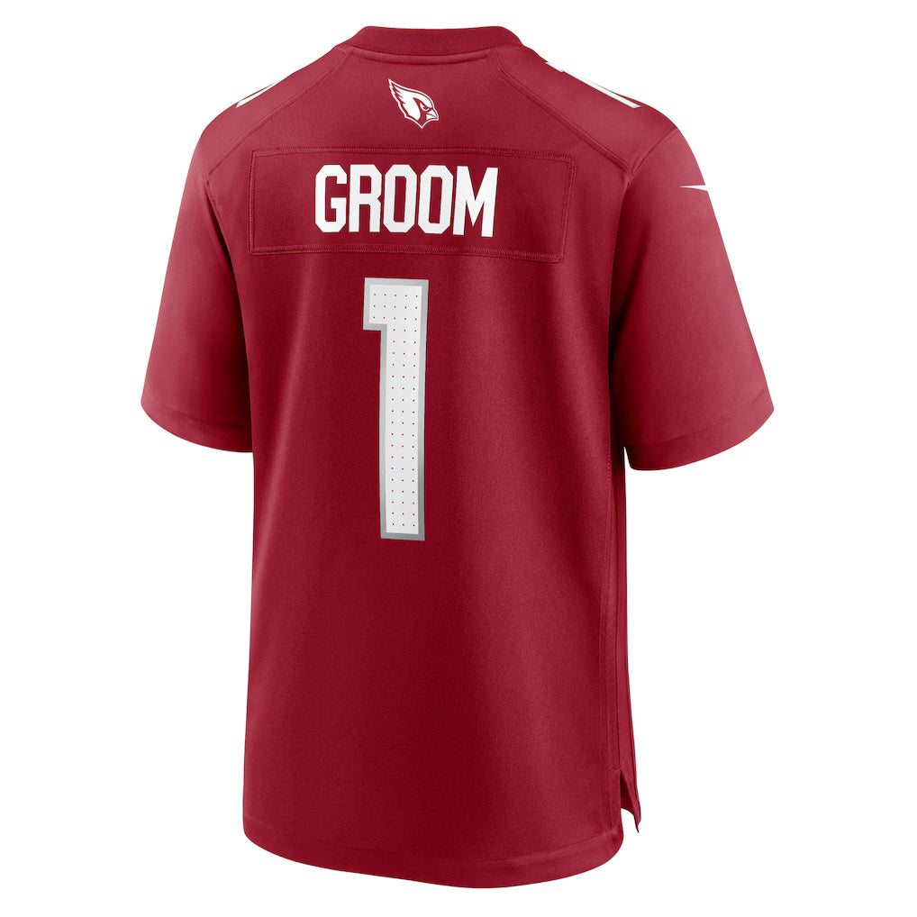 A.Cardinals Number #1 Groom Tomch Cardinal Game Jersey