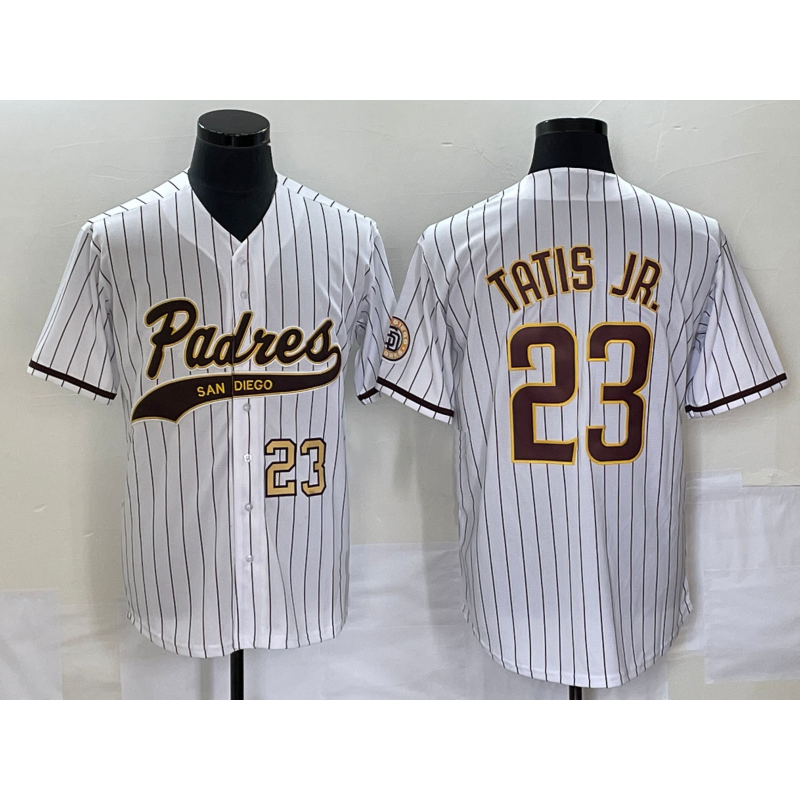 San Diego Padres #23 Fernando Tatis Jr Number White Tomch NEW 2023 Cool Base Stitched Jersey