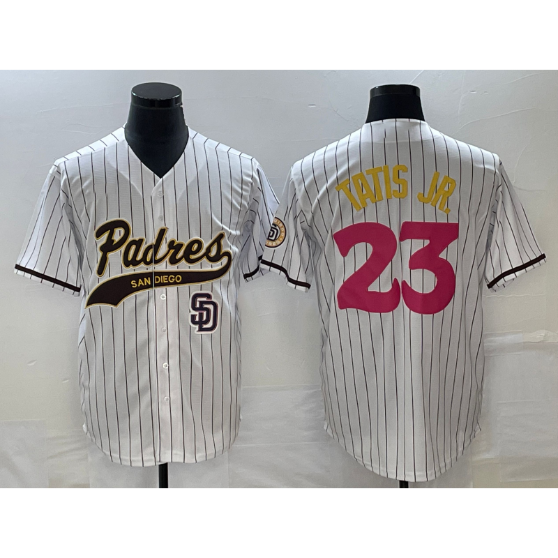 San Diego Padres #23 Fernando Tatis Jr White Tomch NEW 2023 City Connect Cool Base Stitched Jersey