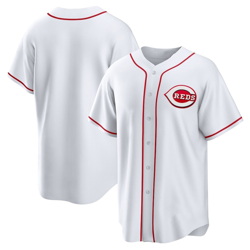 Cincinnati Reds White Tomch Home Replica Team Jersey