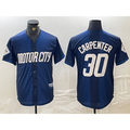 Detroit Tigers #30 Kerry Carpenter 2024 Navy Thaam City Connect Cool Base Limited Stitched Jersey