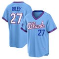 Atlanta Braves #27 Austin Riley Powder Blue Thaam 2026 City Connect Stadium Jersey