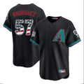 Arizona Diamondbacks #57 Eduardo Rodriguez Player Black Tomch USA 250 Fourth of July Home Game Stitched Jerseys