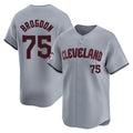Cleveland Guardians #75 Connor Brogdon Player Gray Tomch Road Limited Home Stitched Jerseys