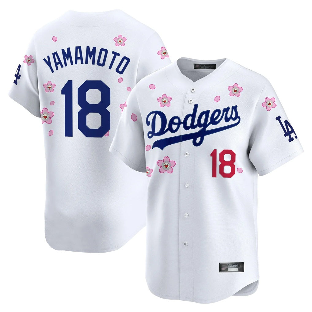 Los Angeles Dodgers #18 Yoshinobu Yamamoto Player White Tomch Tokyo Series Vapor Premier Limited Stitched Jerseys