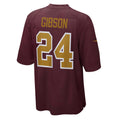 W.Football Team #24 Antonio Gibson Burgundy Tomch Alternate Player Game Jersey