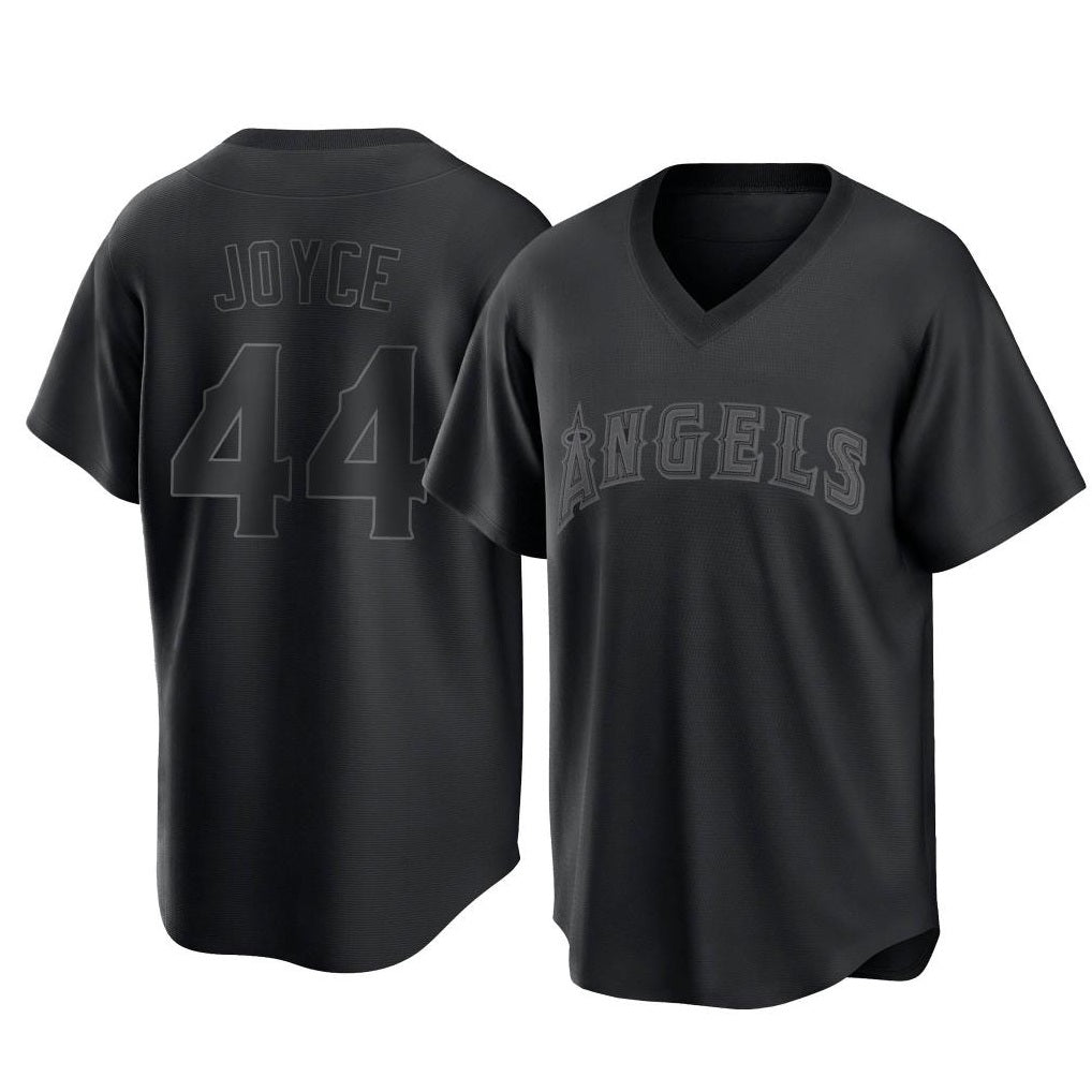 Los Angeles Angels #44 Ben Joyce Player Black Tomch Pitch Fashion T-shirt Stitched Jerseys
