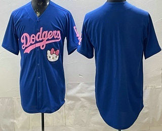Los Angeles Dodgers Blank Blue Tomch Hello Kitty 2025 World Series Champions Limited Jersey