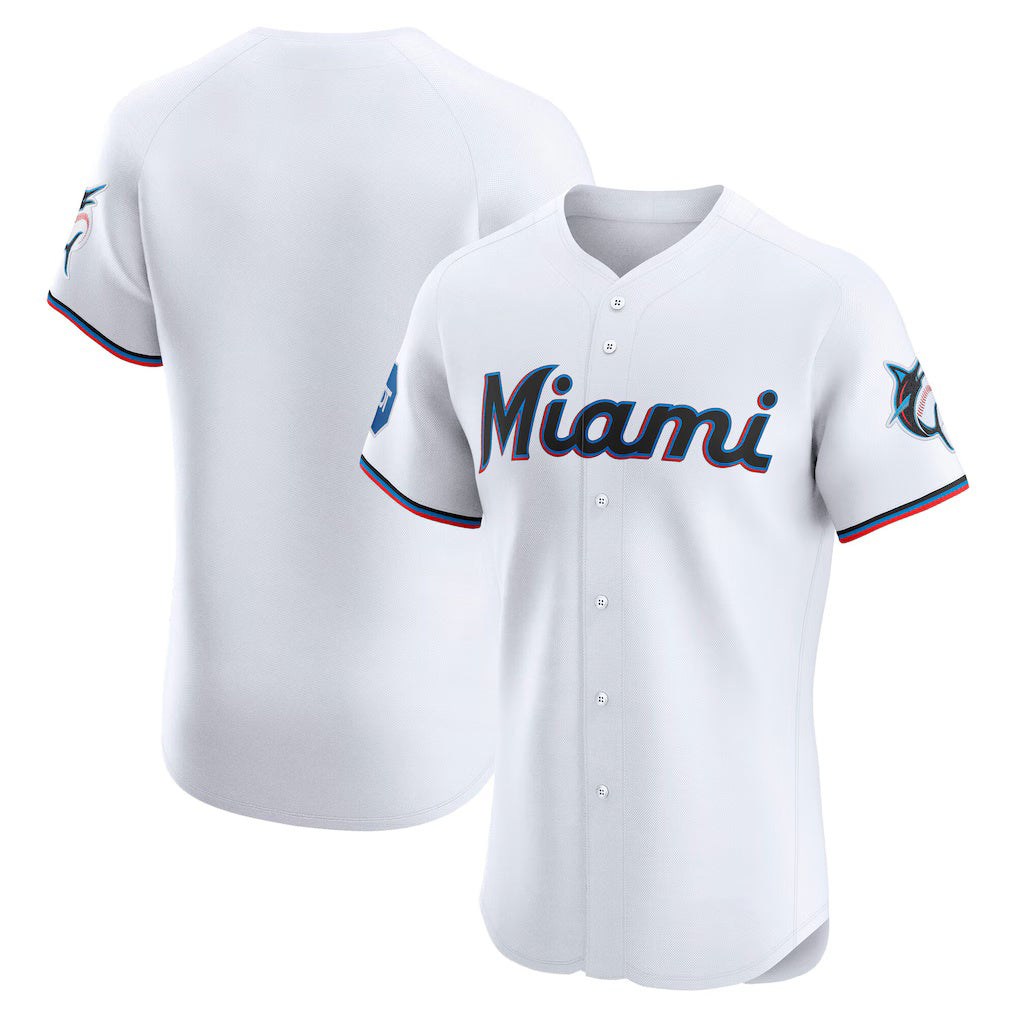 Miami Marlins White Tomch Home Elite Jersey