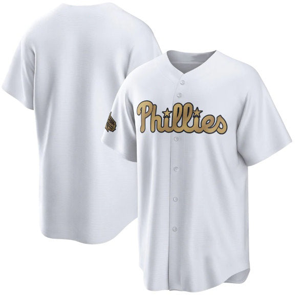 Philadelphia Phillies Blank White Tomch 2022 All-Star Cool Base Stitched Jersey