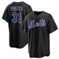 New York Mets #31 Mike Piazza Black Tomch 2022 Cool Base Stitched Jersey