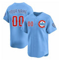Custom Chicago Cubs Blue Tomch 2024-25 2nd Alternate Limited Stitched Jersey