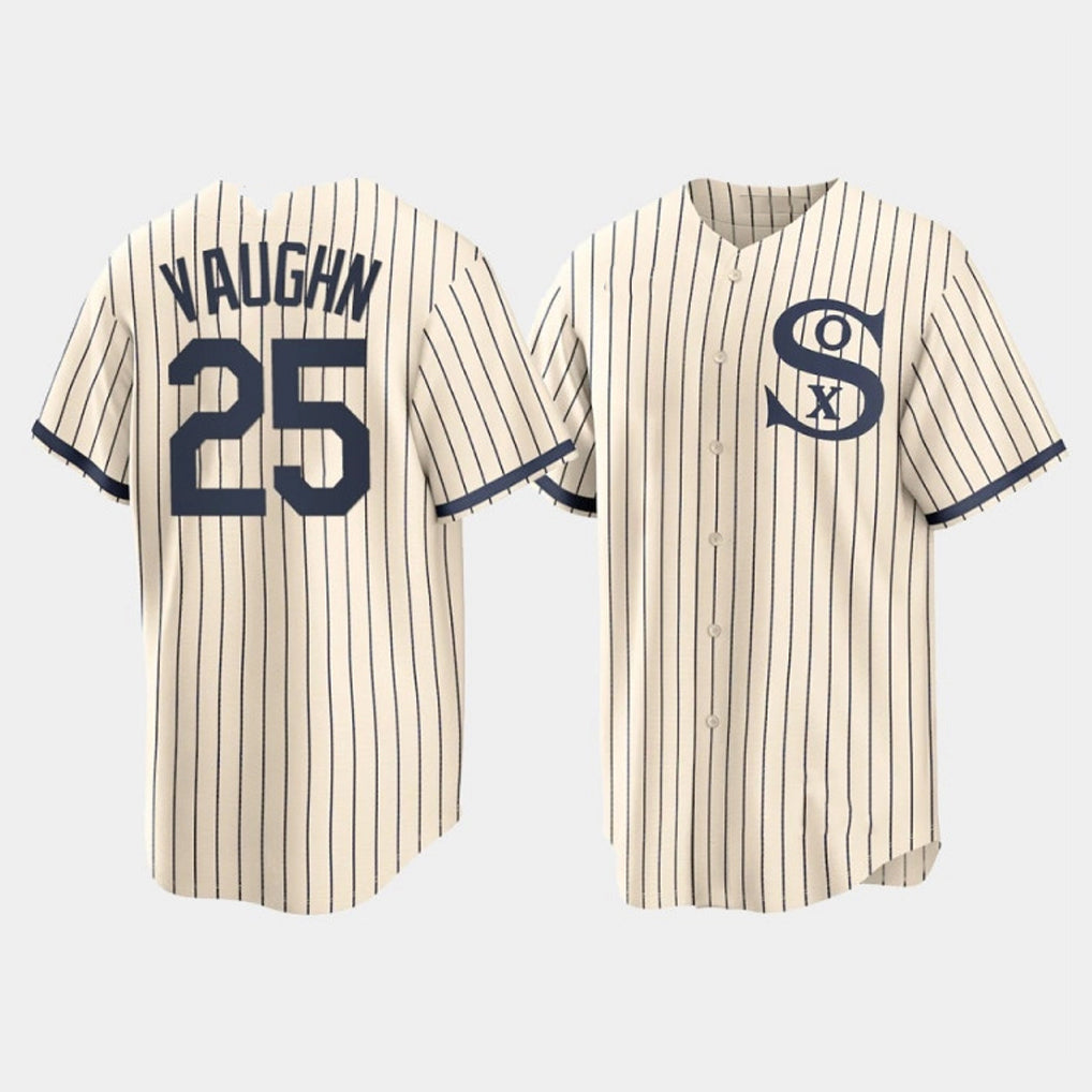 Chicago White Sox #25 Andrew Vaughn Player Cream Tomch Field of Dreams Home Game Stitched Jerseys