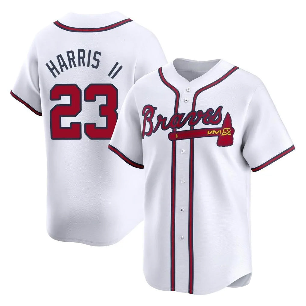 Atlanta Braves #23 Michael Harris II Player White Tomch Limited Home Game Stitched Jerseys