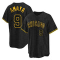 Chicago Cubs #9 Miguel Amaya Player Black Tomch Snake Skin City Game Stitched Jerseys
