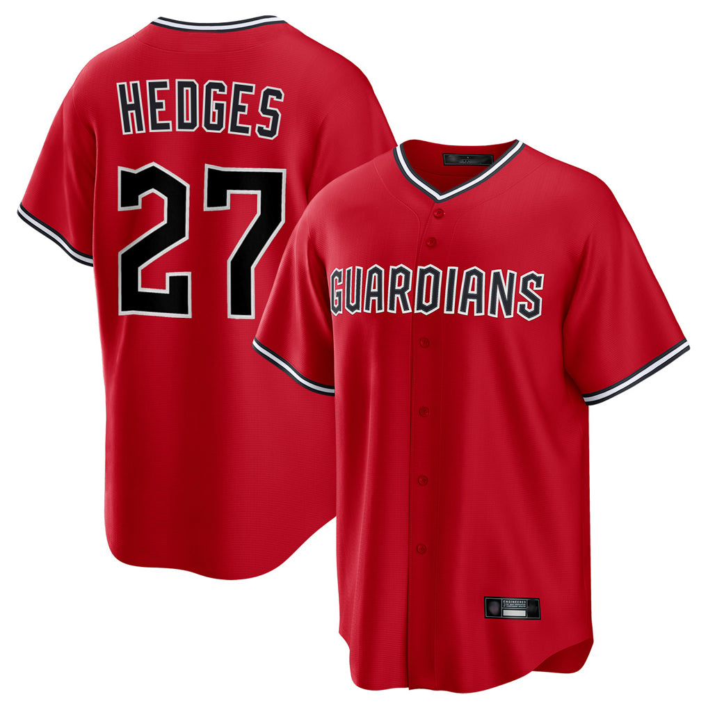 Cleveland Guardians #27 Austin Hedges Player Red Tomch Home Game Stitched Jerseys