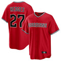 Cleveland Guardians #27 Austin Hedges Player Red Tomch Home Game Stitched Jerseys