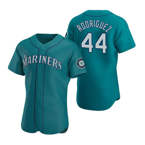 Seattle Mariners #44 Julio Rodr¨ªguez Aqua Tomch Flex Base Stitched Jersey