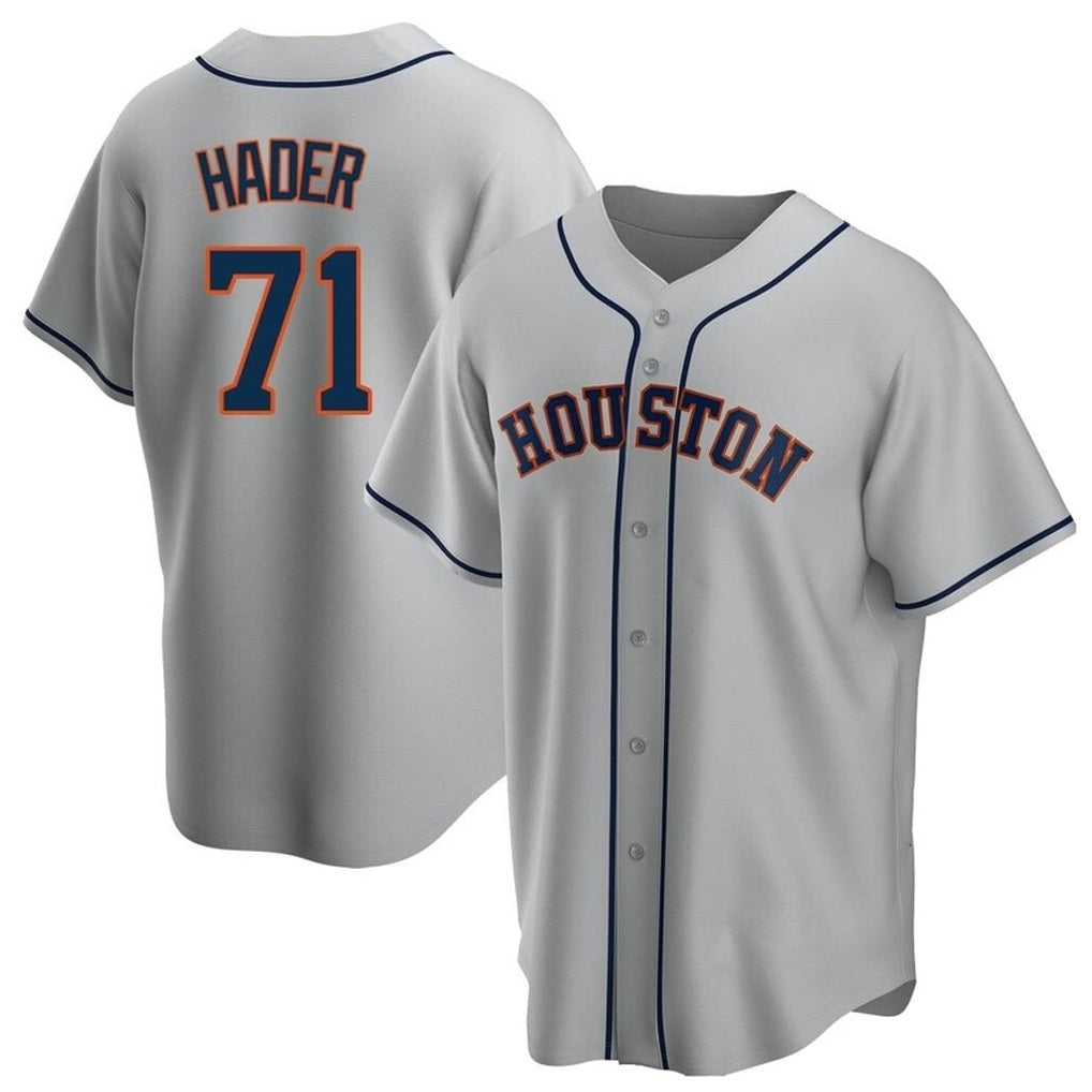 Houston Astros #71 Josh Hader Player Gray Tomch Home Game Stitched Jerseys