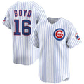 Chicago Cubs #16 Matthew Boyd White Tomch Home Limited Stitched Jersey