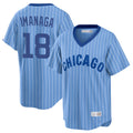 Chicago Cubs #18 Shota Imanaga Player Blue Tomch T-shirt Cooperstown Collection Limited Stitched Jerseys