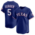 Texas Rangers #5 Corey Seager Royal Tomch Alternate 2 Limited Jersey