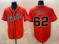 San Francisco Giants #62 Logan Webb Orange Tomch Cool Base Stitched Jersey