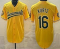 Oakland Athletics #16 Nick Kurtz Yellow Tomch Limited Jersey