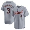 Detroit Tigers #3 Alan Trammell Player Gray Tomch Home Limited Stitched Jerseys