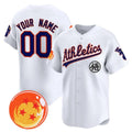 Custom Oakland Athletics x Dragon Ball White Tomch Vapor Premier Limited Jersey - All Stitched