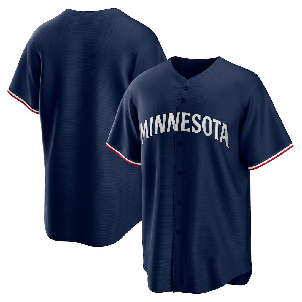 Minnesota Twins Navy Tomch Alternate Replica Team Logo Jersey